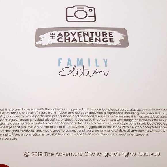 The Adventure Challenge Family Edition Exploring Book New In Original Box - Picture 6 of 12